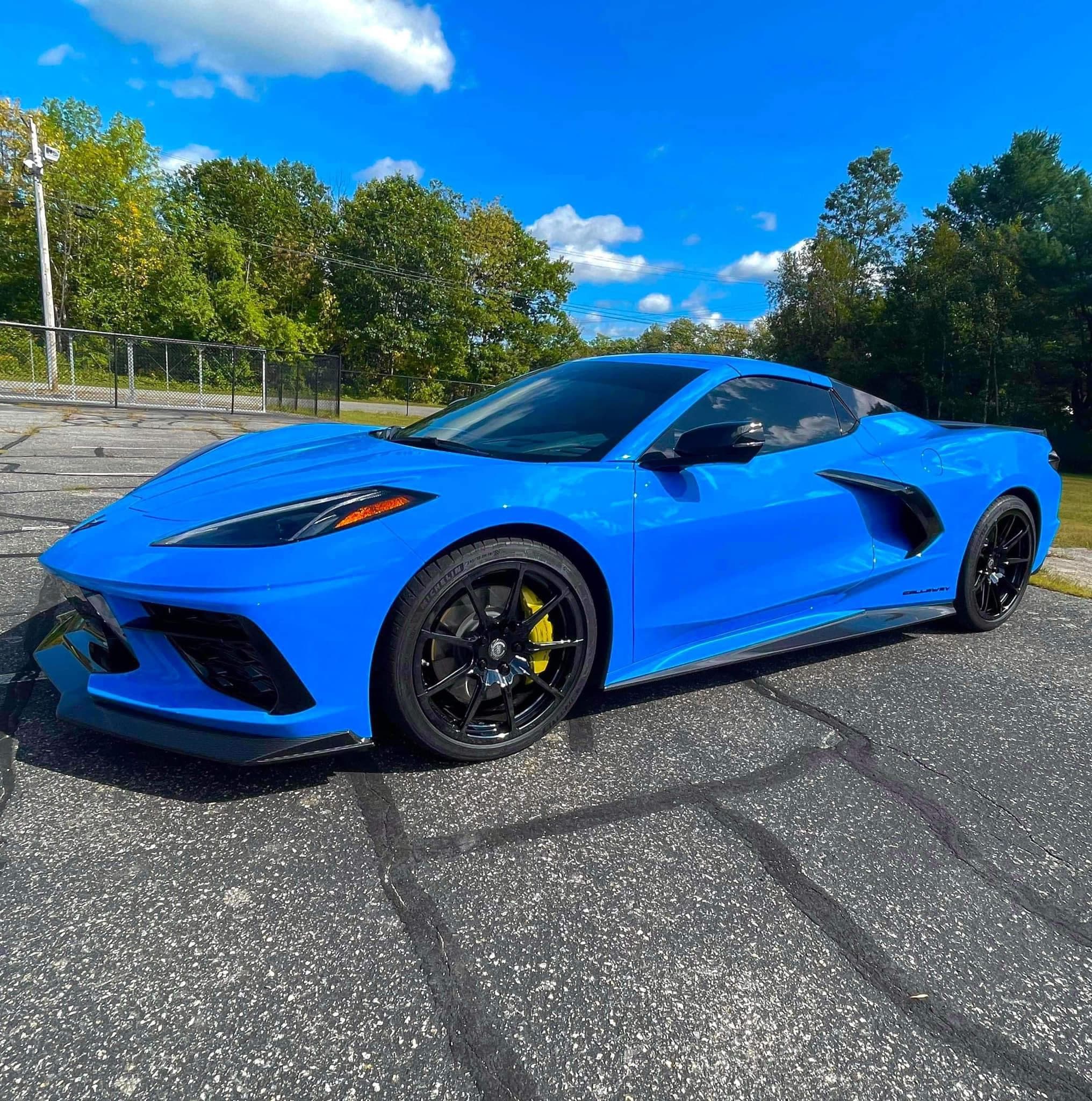 Professional ceramic coating application on vehicle